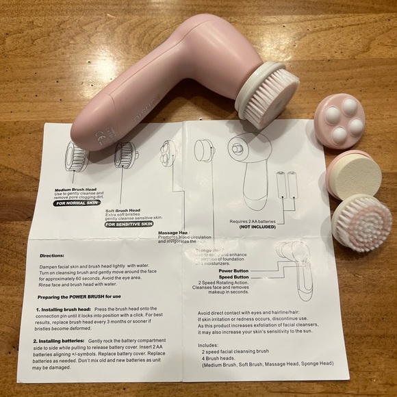 NEW Kensie Power Brush 5 in 1 Cleansing System Advanced Facial Cleansing - Picture 5 of 9